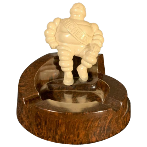 MICHELIN BIBENDOM, Art Deco Figurative Bakelite Ashtray, circa 1935