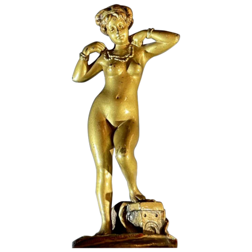 Orientalist Vienna Bronze, Sculpture "Naked Woman" 951/25 Art Nouveau, ca 1900