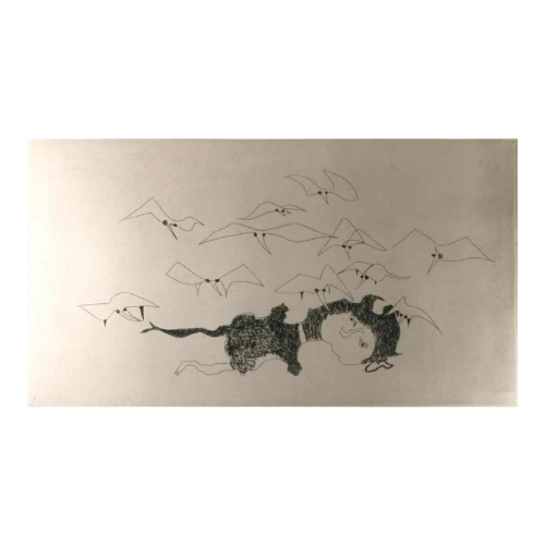 Anne Body "She is rotten" engraving 1/36, signed and dated 1967