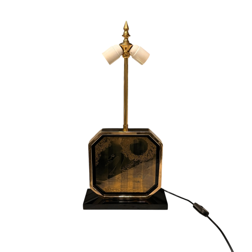 GEORGES MATHIAS for MAHO, Table lamp, Hollywood regency, ca 1970
