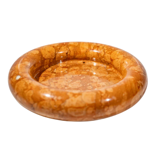 Sergio Asti for UP&UP, centrepiece / trinket tray in Rosso Verona marble, Italian design, 1960s
